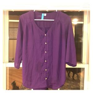Purple Dress Blouse